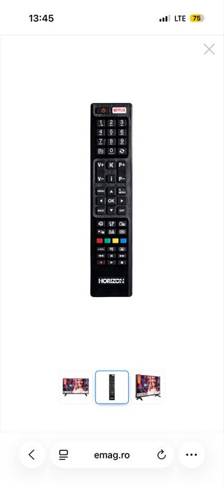 Televizor LED Smart Horizon, 80 cm, 32HL733H, HD, Clasa A