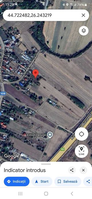 Teren în comuna Gruiu, jud. Ilfov, lângă A3