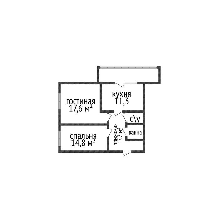 Продажа 2-комнатной квартиры аэрапорт 12