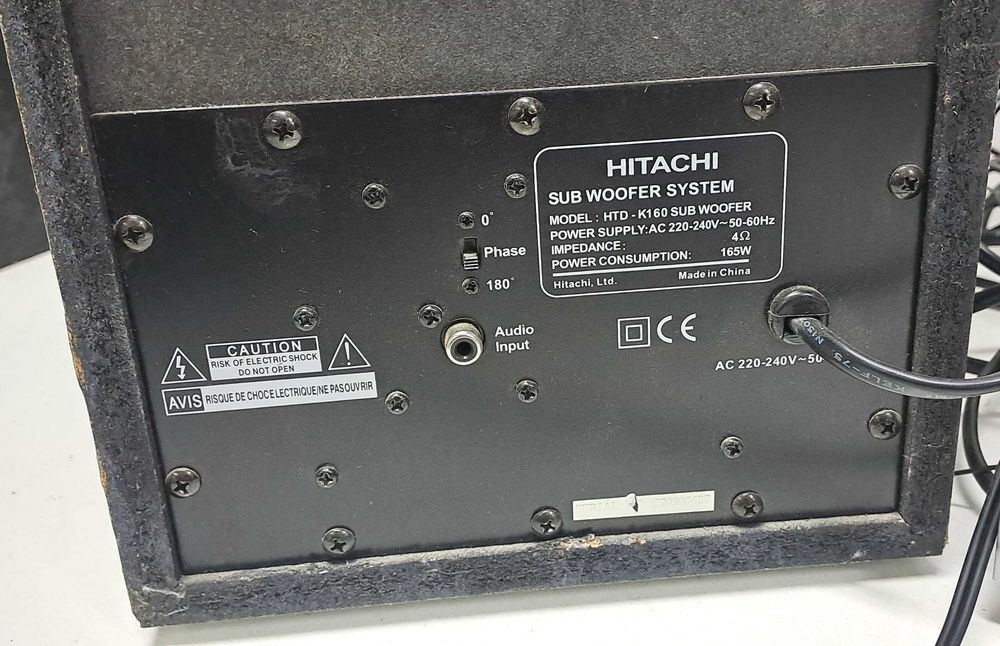 HITACHI HTD K 160 Subwoofer activ dedicat putere max 165W