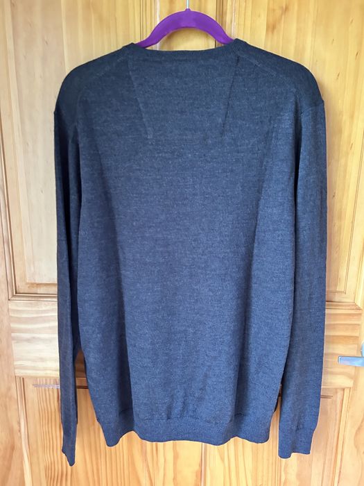 CK 100% меринос! Мужской пуловер