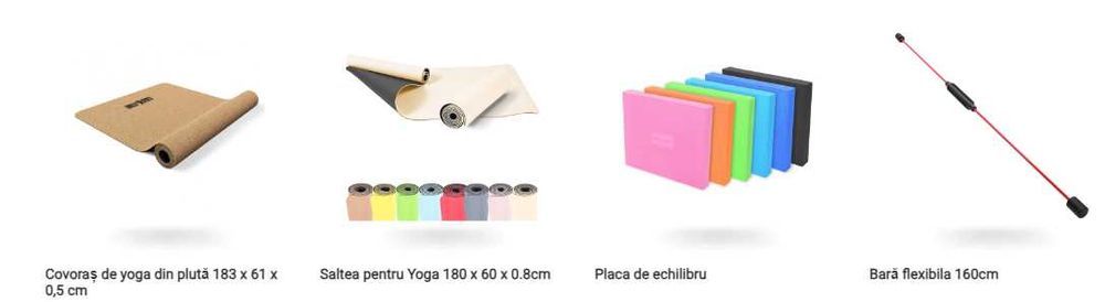 Saltele si accesorii pentru Yoga