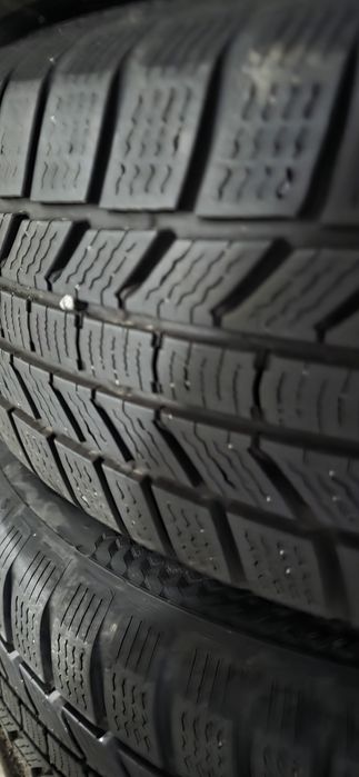 Set 4 roti iarna 5x112 echipate cu anvelope iarna  215 65 16  , 7-8 mm