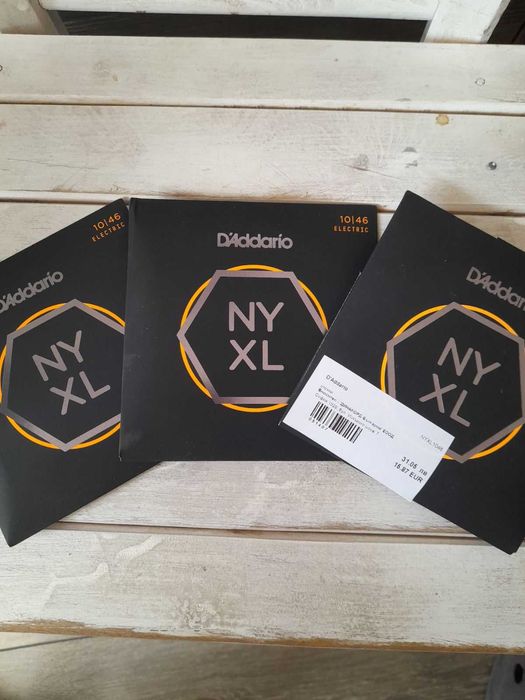 3бр. нови коплекти струни 10/46 Daddario NYXL1046 Ел. Китара