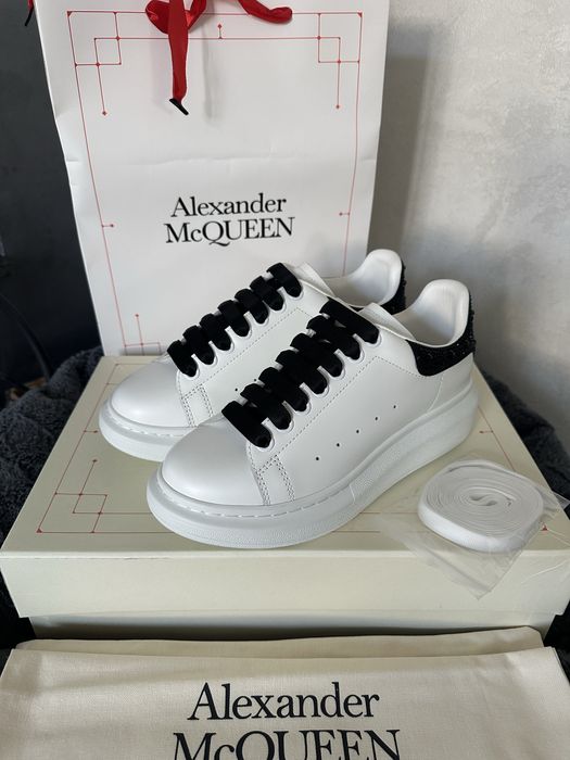 Alexander McQueen Oversized White Black Crystals