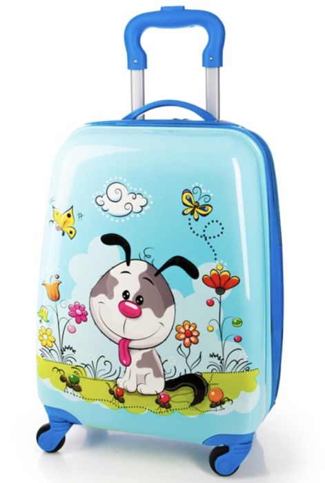 Детски куфар за ръчен багаж 46x30x21 см | Лек ABS, 4 колела 360°