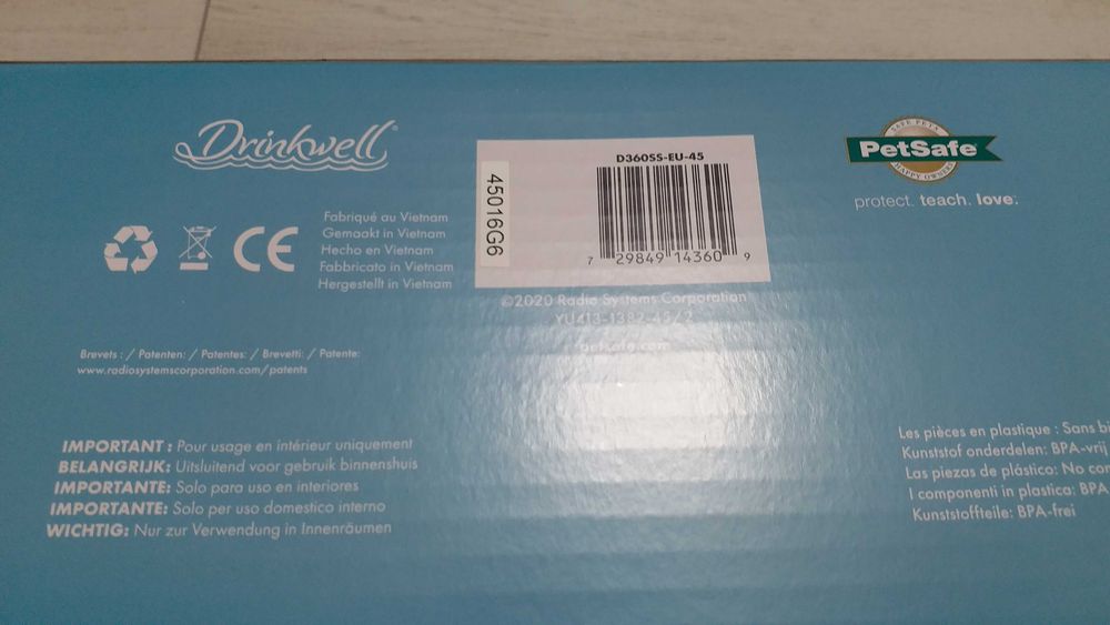 Fantana pentru pisici si caini Drinkwell 360 stainless steel