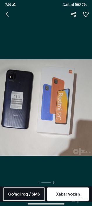 Redmi 9c xolati yaxhsi ishlatishga norm tel