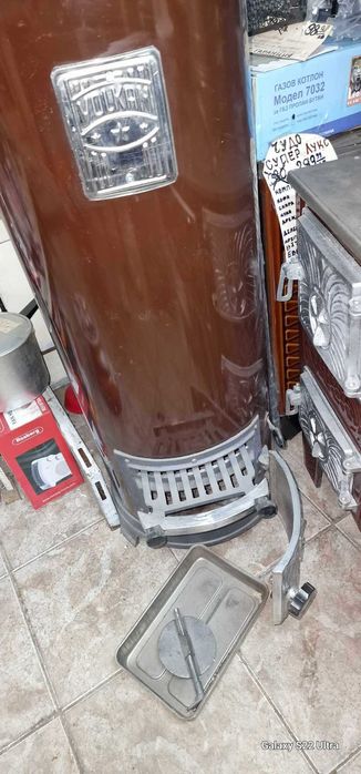 Отоплителна печка с кофа или с тухли