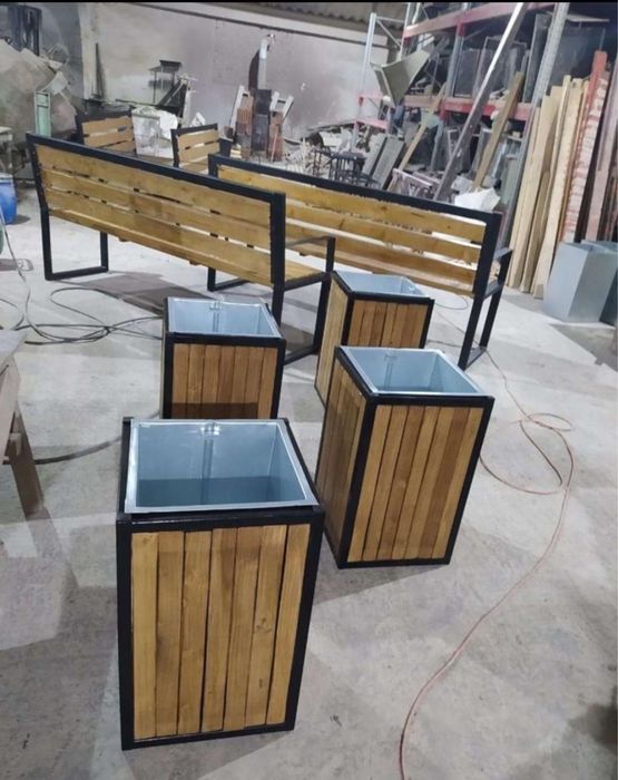 Скамейка Урна под ключ