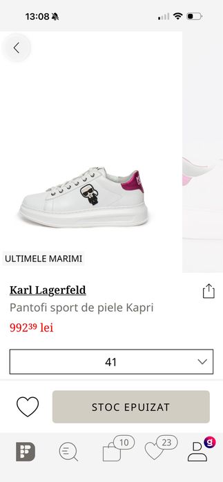 Adidasi Karl Lagerfeld piele