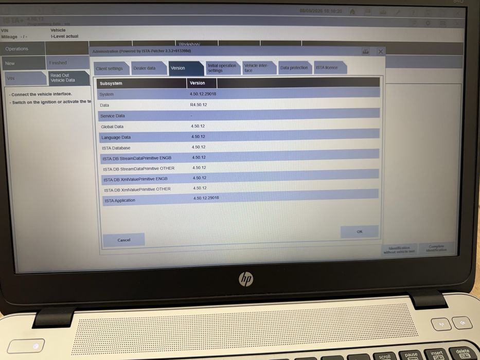 Tester/Diagnoza Bmw/Mini ENET+Leptop Hp 850 cu Ista+/INPA
