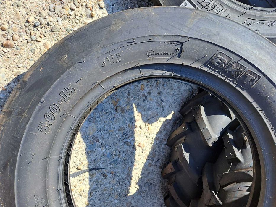 Anvelope TRACTOR 5.00-15 marca BKT cu 4 pliuri cauciucuri noi