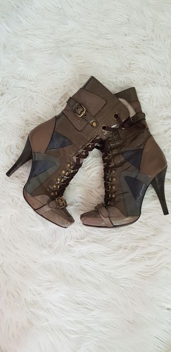 Дамски боти SHY от естествена кожа