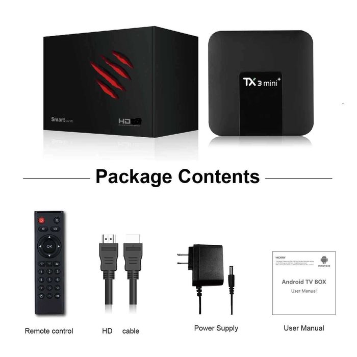 Медиен плейър Tx3 Mini+ Android 11 2GB RAM 16GB ROM 4K Full HD