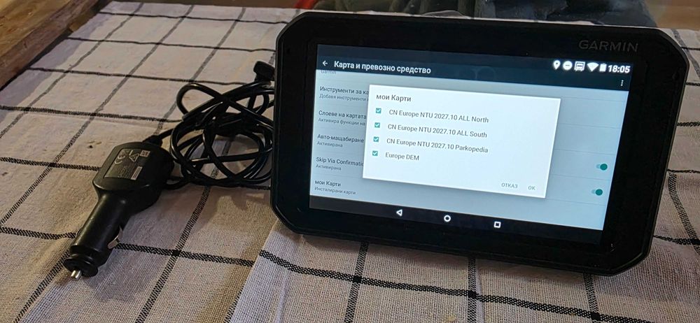 Навигация за камион Garmin Dezl/ Fleet 770 7 инча най новите карти за цяла Европа и Турция