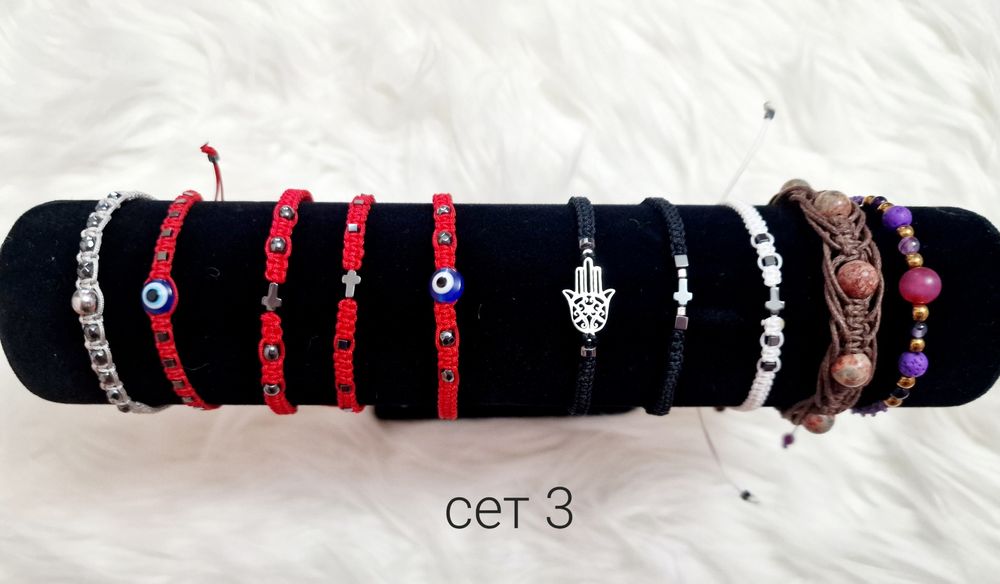 РАЗПРОДАЖБА! Комплекти гривнички с естествени камъни