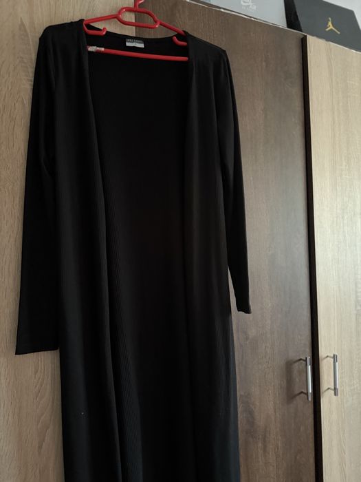 Cardigan lung negru