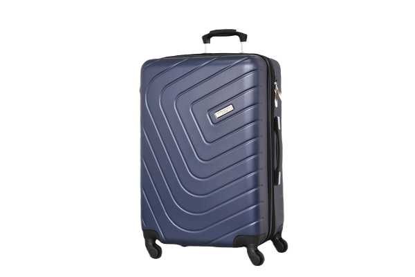 Куфар ABS среден 65 х 44 х 27см - Черен/Сив/Син