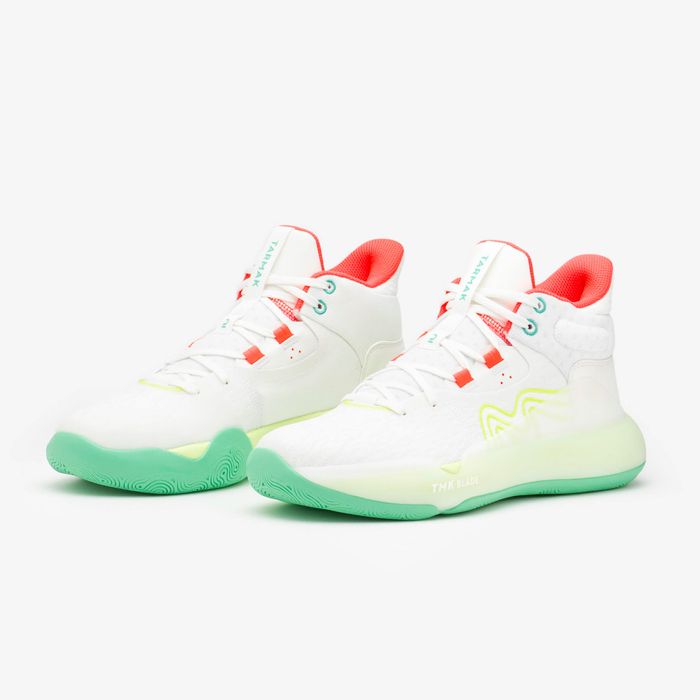 Ghete Baschet Se 500 High Alb Adulți - 47 - produs resigilat Decathlon