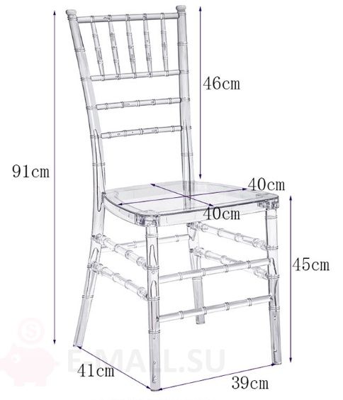Прозрачные стулья Chiavari для мероприятий