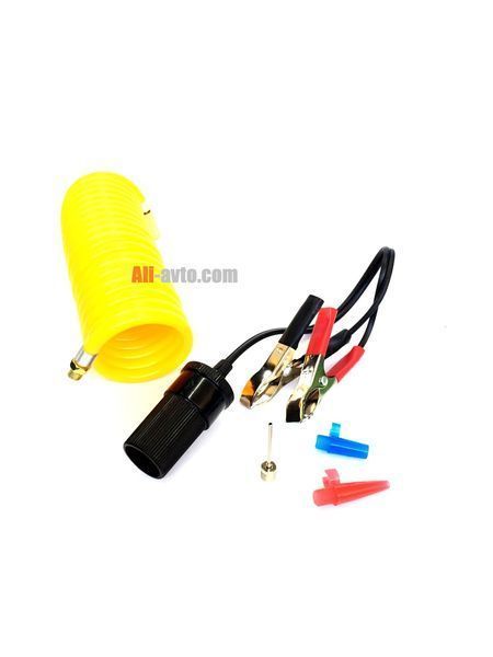 Компресор За Помпане На Гуми Двубутален Двуцилиндров Метален 12V 30A с