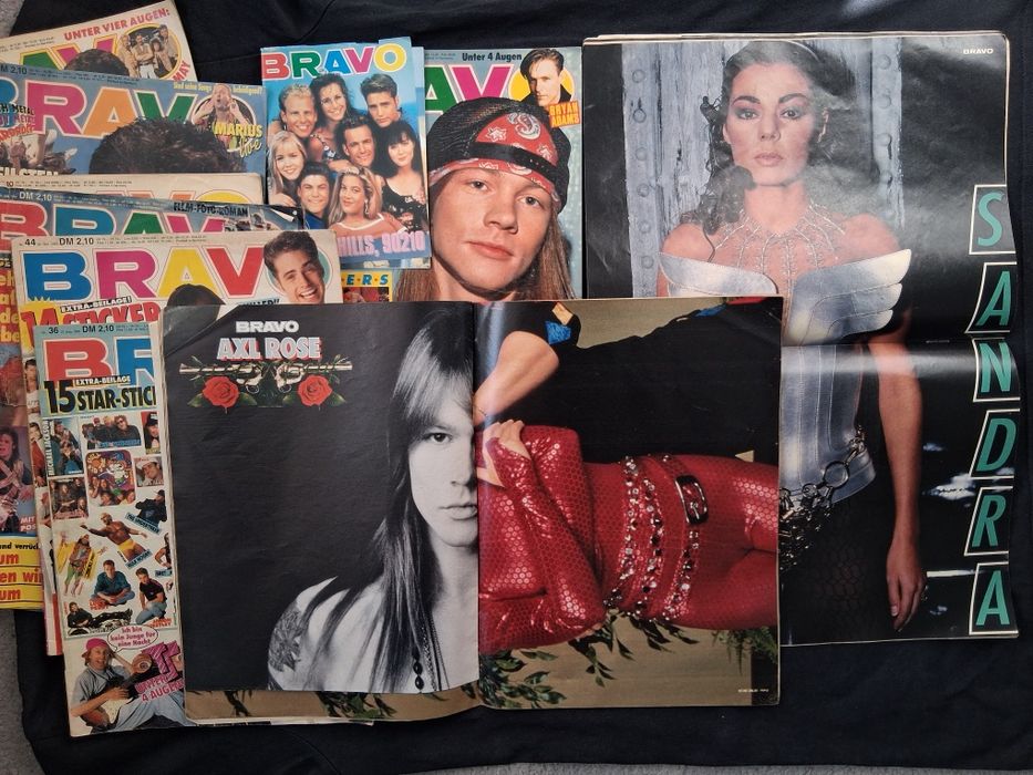 Голяма Колекция Стари Немски Списания BRAVO / POPCORN 175 Броя