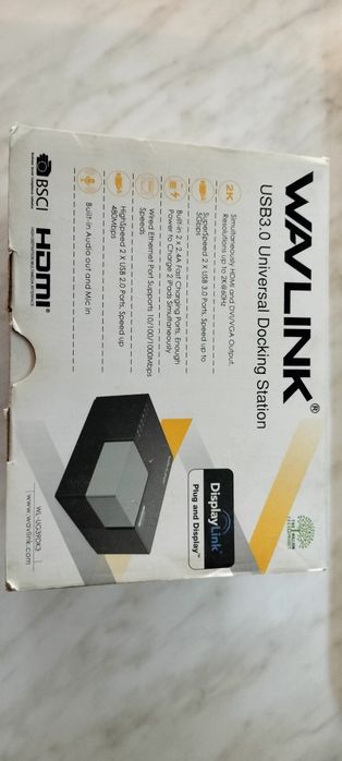 Wavlink USB-C Stație de andocare cu HDMI 4K PD Ethernet și conexiune 2