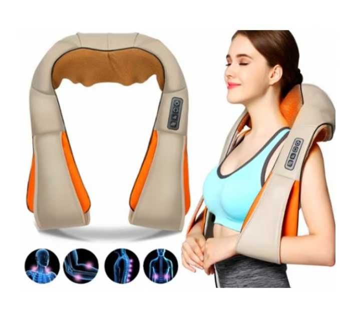 6Д Шиацу 4 и 6 бутона рамо масажор за тяло гръб врат затопляне с масаж