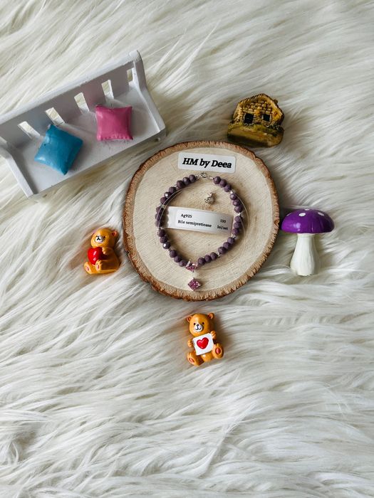 Bratari cu bile de argint