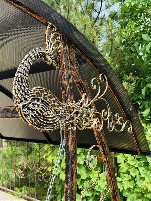 Кованые садовые качели