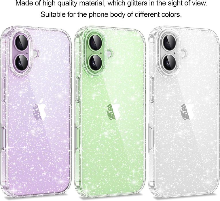Блестящ кейс glitter case за apple iphone 17