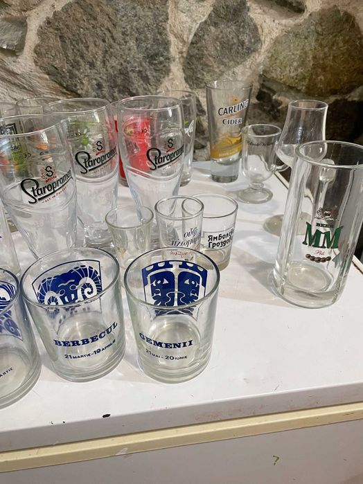 24 бр.рекламни чаши за бира и други