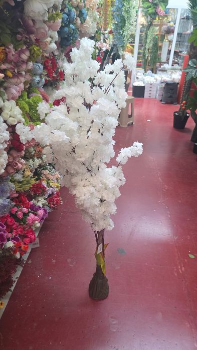Planta artificiala,culoarw Alb,Roz,inaltime 150cm