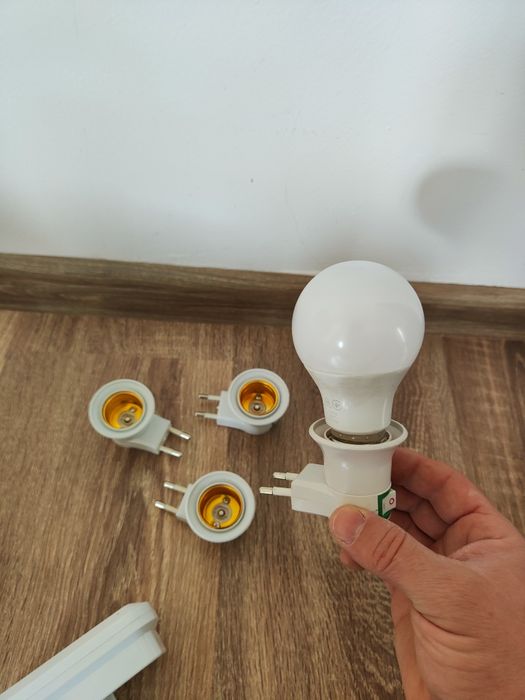 Adaptor Bec / Triplu ștecher / Priza USA / Priza Anglia / E27 la Priza