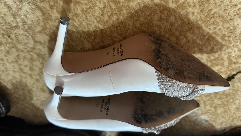 Белая туфли,экокожа