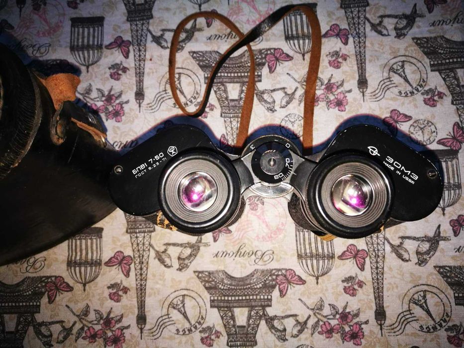 Качествен съветски бинокъл - модел  БПВ1 7x50-1973 г.