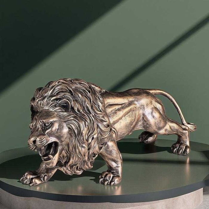 Нова Статуетка Лъв  или Закачалка Лъв за Стена 22см -Декорация