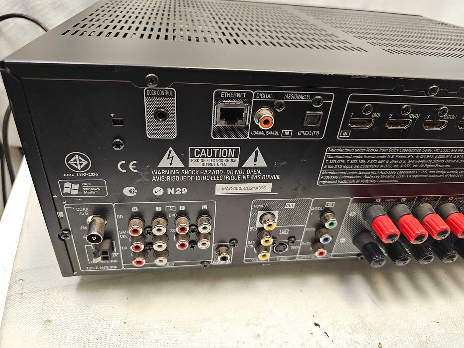 AV Receiver 7.1 Denon AVR-1912 functional – HDMI 3D, ARC, Network – 460W