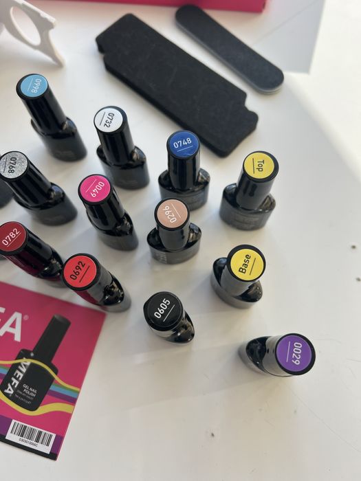Set oja semipermanenta 14 oje gel cu lampa UV