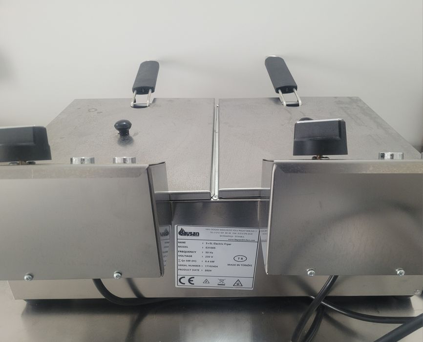 Vand friteuza electrica,  dubla, 5x5l, Ideal Inox