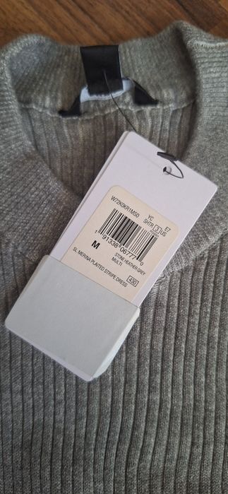GUESS Women's Sleeveless Merina Plaited Stripe Dress