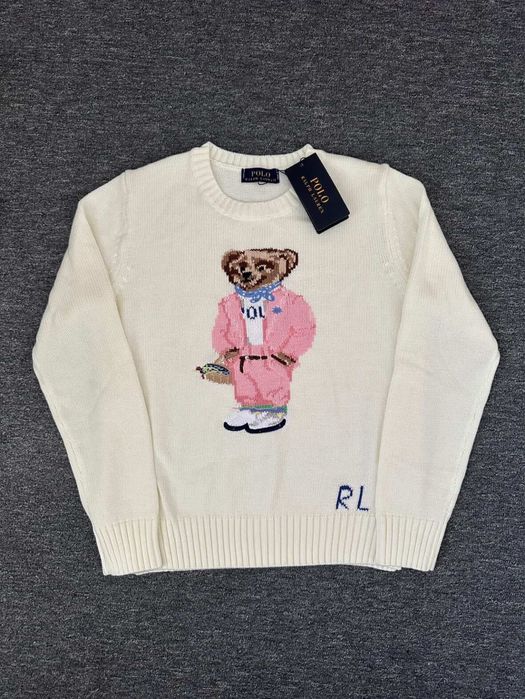 Оригинален Женски Polo Ralph Lauren Bear пуловер нов.