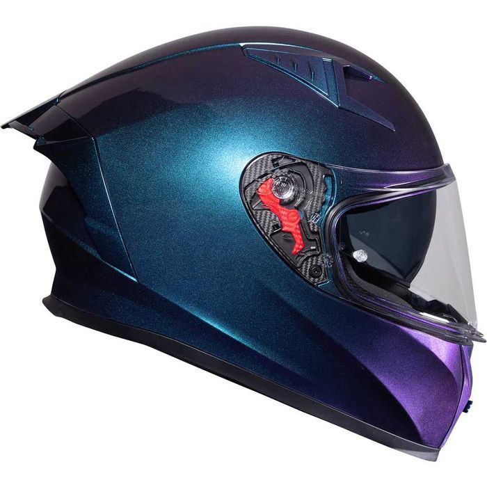 Casca moto cu eleron NOUA - Black Atom Verde Cameleon Mat ECE 22.06