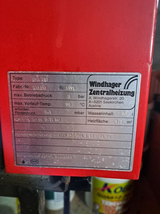 Vând centrală ulei ars windhager Austriaca