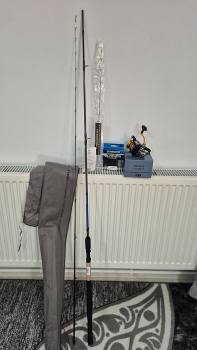 Lanseta feeder si mulineta Daiwa