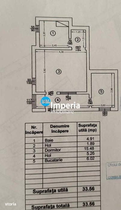 Apartament 1 cam, decomandat de vanzare in zona Copou