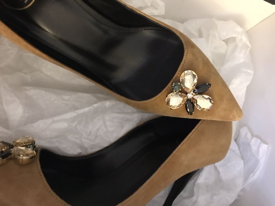 Pantofi  piele intoarsa, masura 36