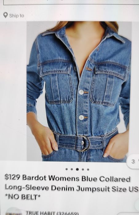 Джинсовый комбинезон