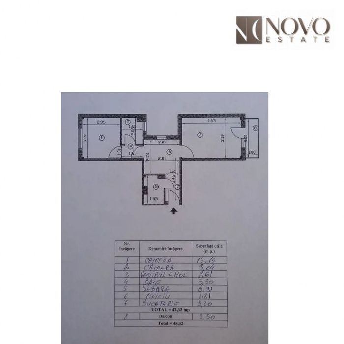 Apartament 2 Camere | Metrou 1 Decembrie 1918 | Centrala proprie
